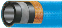 Tuyau hydraulique 1 tresse acier + 1 tresse textile peau bleue - Isoflex fournisseur de tuyaux hydrauliques