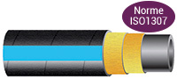 IRRIGOMP075 : tuyau caoutchouc épais pour transfert de l'eau