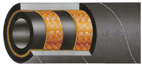 Tuyau hydraulique 2 tresses acier - Isoflex fournisseur de tuyaux hydrauliques
