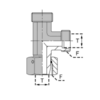 TMDKOR L : Té orientable renversé DKO série L