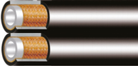 Tuyau thermoplastique hydraulique - 1 tresse acier jumelé - Isoflex fournisseur de tuyaux hydrauliques