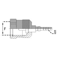 PSPPF : Embout à sertir PPF droit - femelle - embout hydraulique