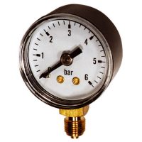 MSVP0402K / MSVP0502K : Manomètre standard - sec - raccord vertical - corps laiton