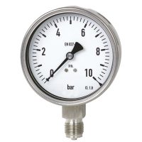 MVX61008K / MVX60634K : Manomètre standard glycérine - corps inox et raccord vertical