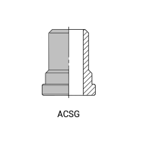 ACAGBW3 / ACAGBW6 : Collet à souder BWI sans gorge - passage intégral