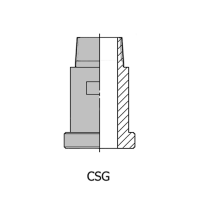 ACAGMC3 / ACAGMC6 : Collet fileté mâle BSPT sans gorge - accessoires hydraulique