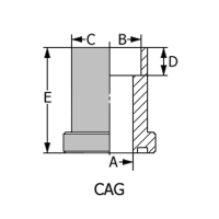 ACAGSW3 / ACAGSW6 : Collet à souder SWR avec gorge - passage réduit - accessoires hydraulique