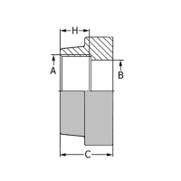 ACBMFG3 / ACBMFG6 : Contre-bride de fixation taraudée BSPP-BAST - accessoire hydraulique