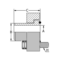ABCAGC25BW / ABCAGC40BW : Bride de fixation BWI CETOP Sidérurgie - accessoire hydraulique
