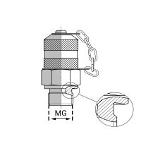 PPMMGB : Prise de pression mâle BSPP forme B