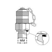PPMMI : Prise de pression mâle métrique avec joint encastré