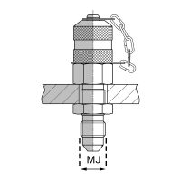 PPMMJCL : Prise de pression passe-cloison JIC mâle