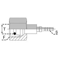 PSDKOS / PSDKOL / PSDKOLL : Embout à sertir DKO série S, L et LL - femelle - embout hydraulique