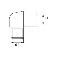 AGR-CFIMCI / AGR-CFIMCG : Plan Adaptateur mâle - femelle coude 90° laiton