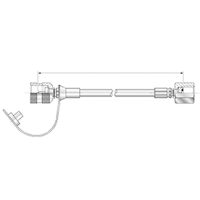 PFLC : Flexible capillaire Haute pression - 1 prise de pression + 1 prise mano - accessoire hydraulique
