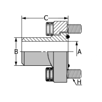 ABCAGBW3 / ABCAGBW6 : Bride de fixation à passage intégral BFX BWI - accessoire hydraulique