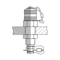 PPE10DKOL : Prise micro-test passe-cloison - accessoire hydraulique