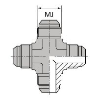 JCXM : Croix égale - Adaptateur hydraulique JIC