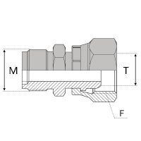 RMAFT : Adaptateur droit mâle Agricole 18x1,5 x femelle 24°